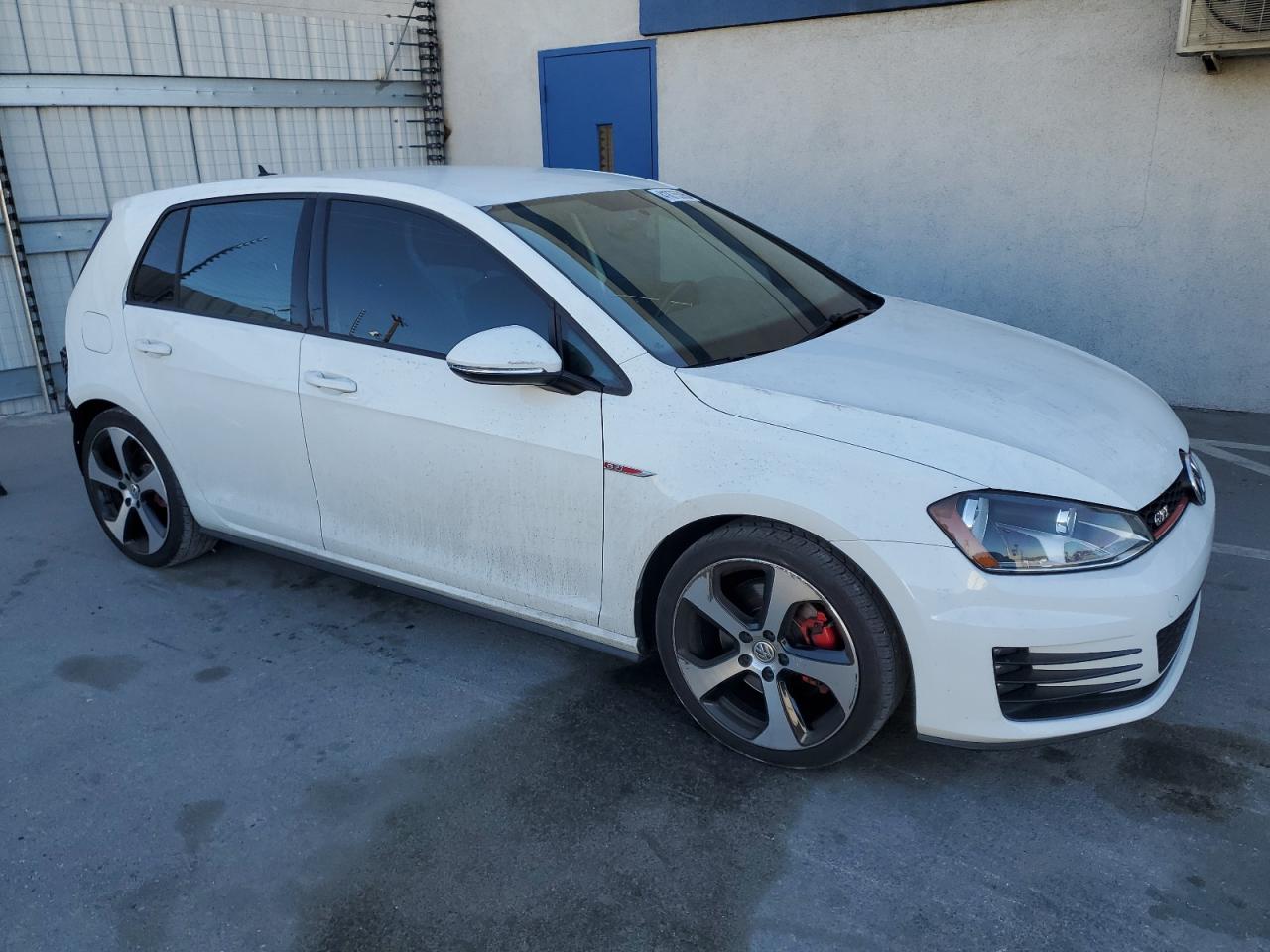 2017 Volkswagen GTI VIN 3VW5T7AU1HM076291 Copart auction photo, rear end / side damage thumbnail 4