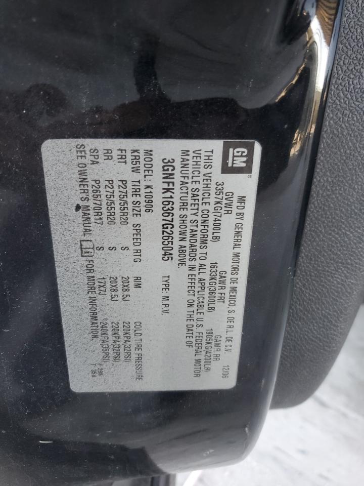 2007 Chevrolet Suburban VIN 3GNFK16327G107480 Copart auction photo, minor dent/scratches damage thumbnail 13
