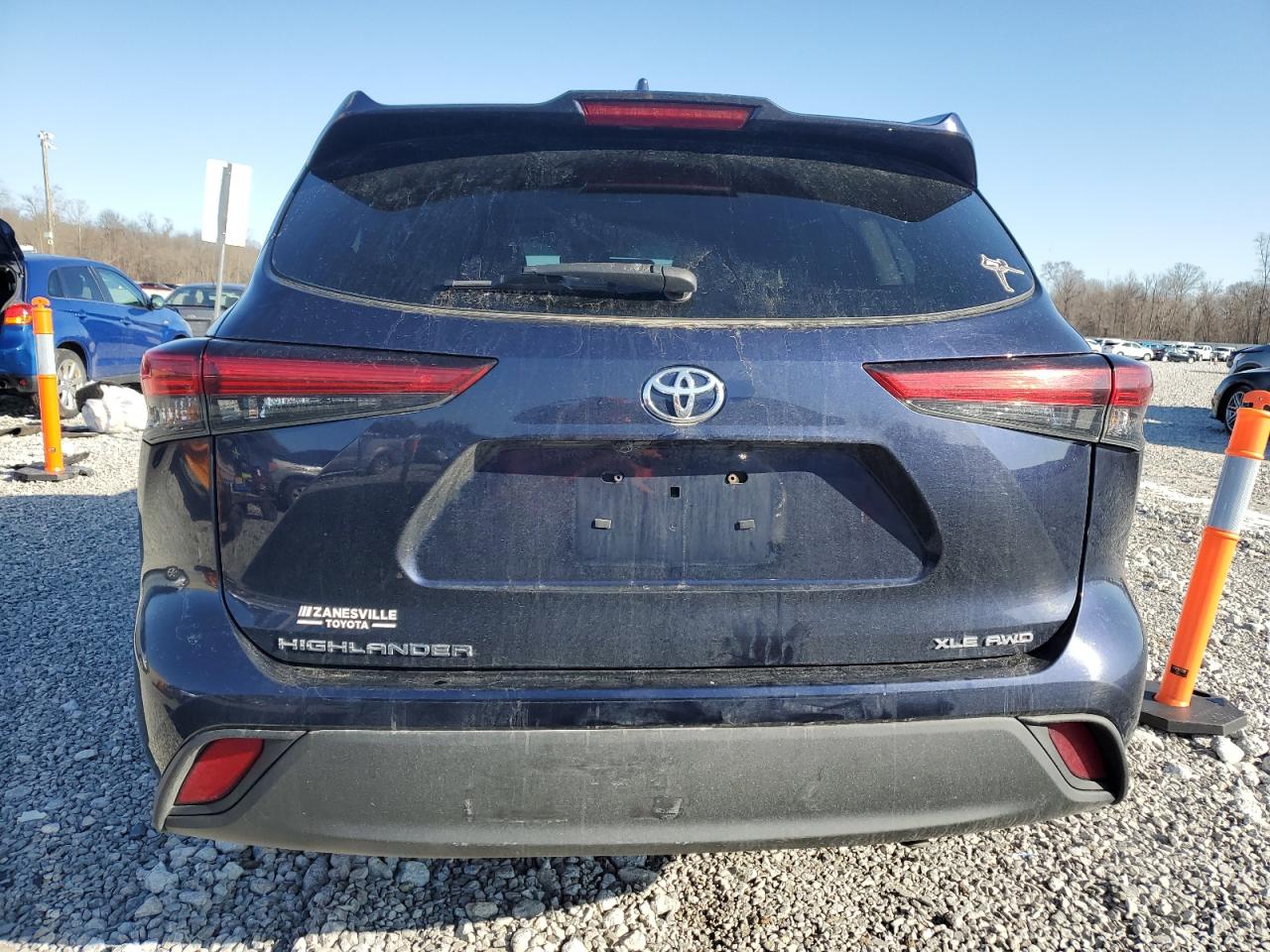 2021 Toyota Highlander VIN 5TDHZRBH9MS547464 Copart auction photo, side damage thumbnail 6