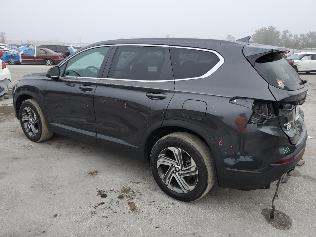 2021 Hyundai Santa Fe VIN 5NMS14AJ8MH366606 Copart auction photo, front end / rear end damage thumbnail 2