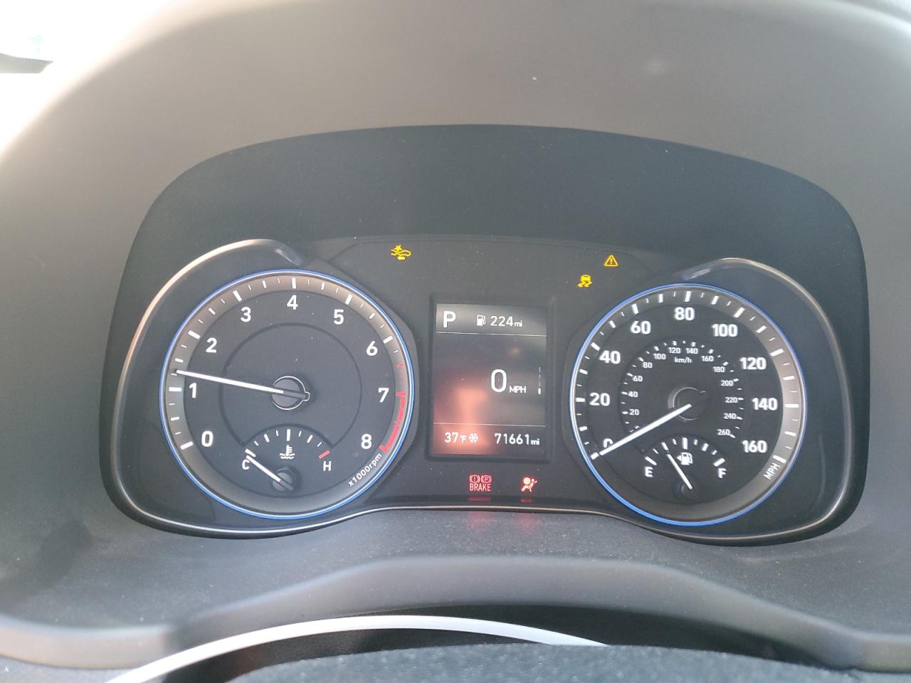 2020 Hyundai Kona VIN KM8K12AA5LU571310 Copart auction photo, side damage thumbnail 9