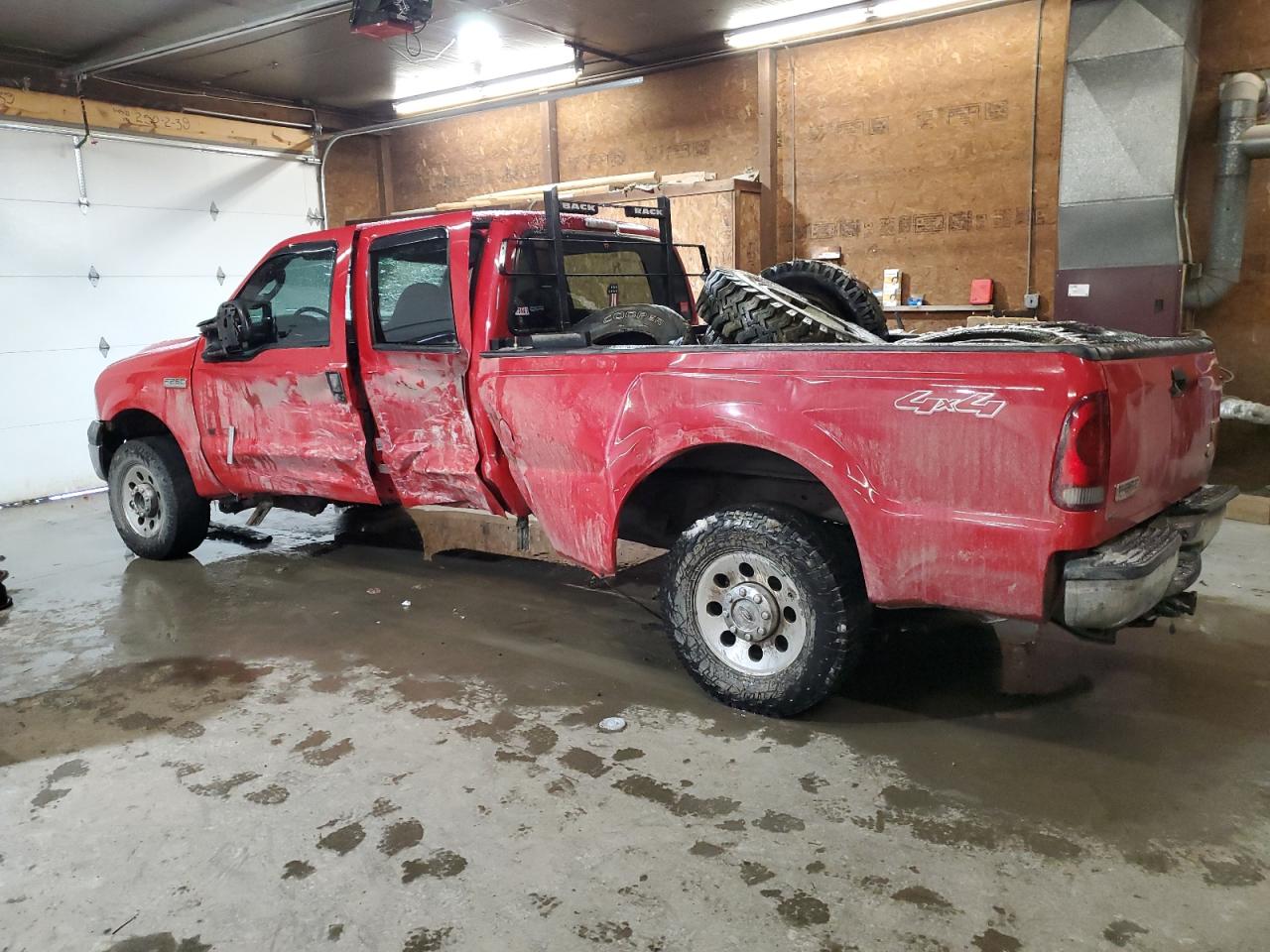 2007 Ford F250 VIN 1FTSW21P67EA95210 Copart auction photo, rollover / side damage thumbnail 2