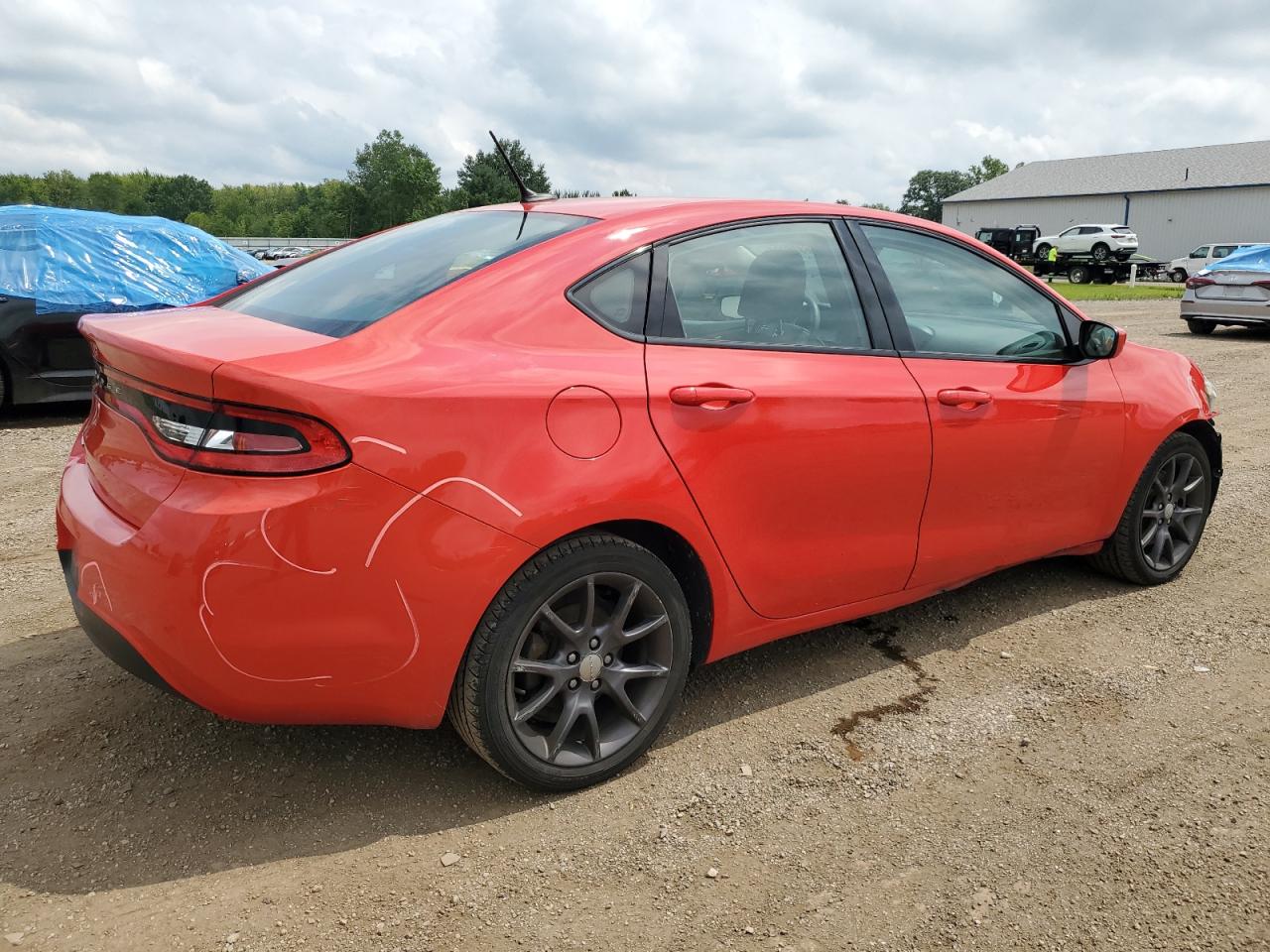 2016 Dodge Dart VIN 1C3CDFAA1GD736688 Copart auction photo, front end / side damage thumbnail 3