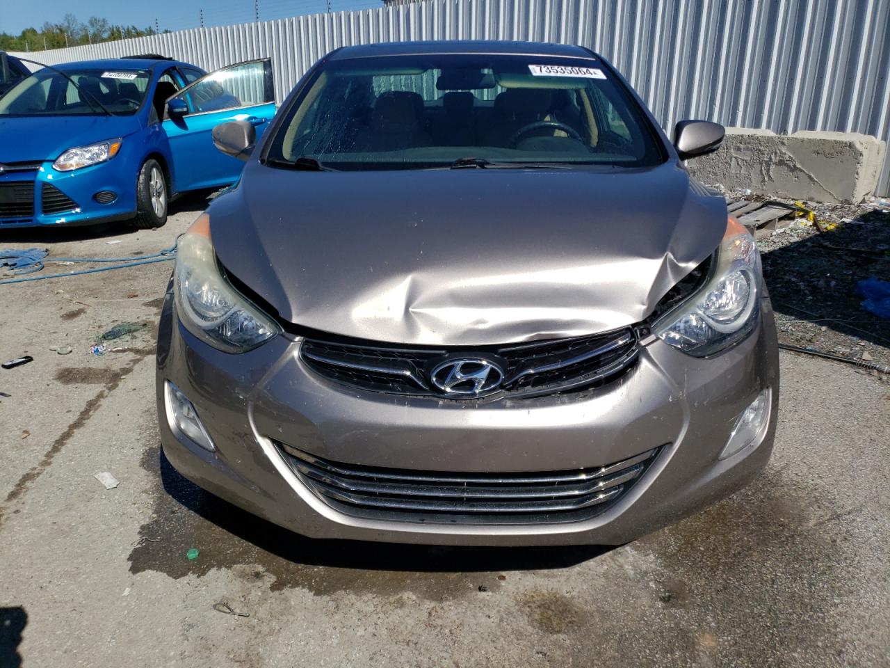 2012 Hyundai Elantra VIN 5NPDH4AE2CH151375 Copart auction photo, front end damage thumbnail 5