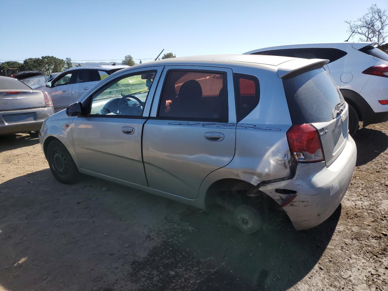 2004 Chevrolet Aveo VIN KL1TD62674B156544 Copart auction photo, front end / rear end damage thumbnail 2