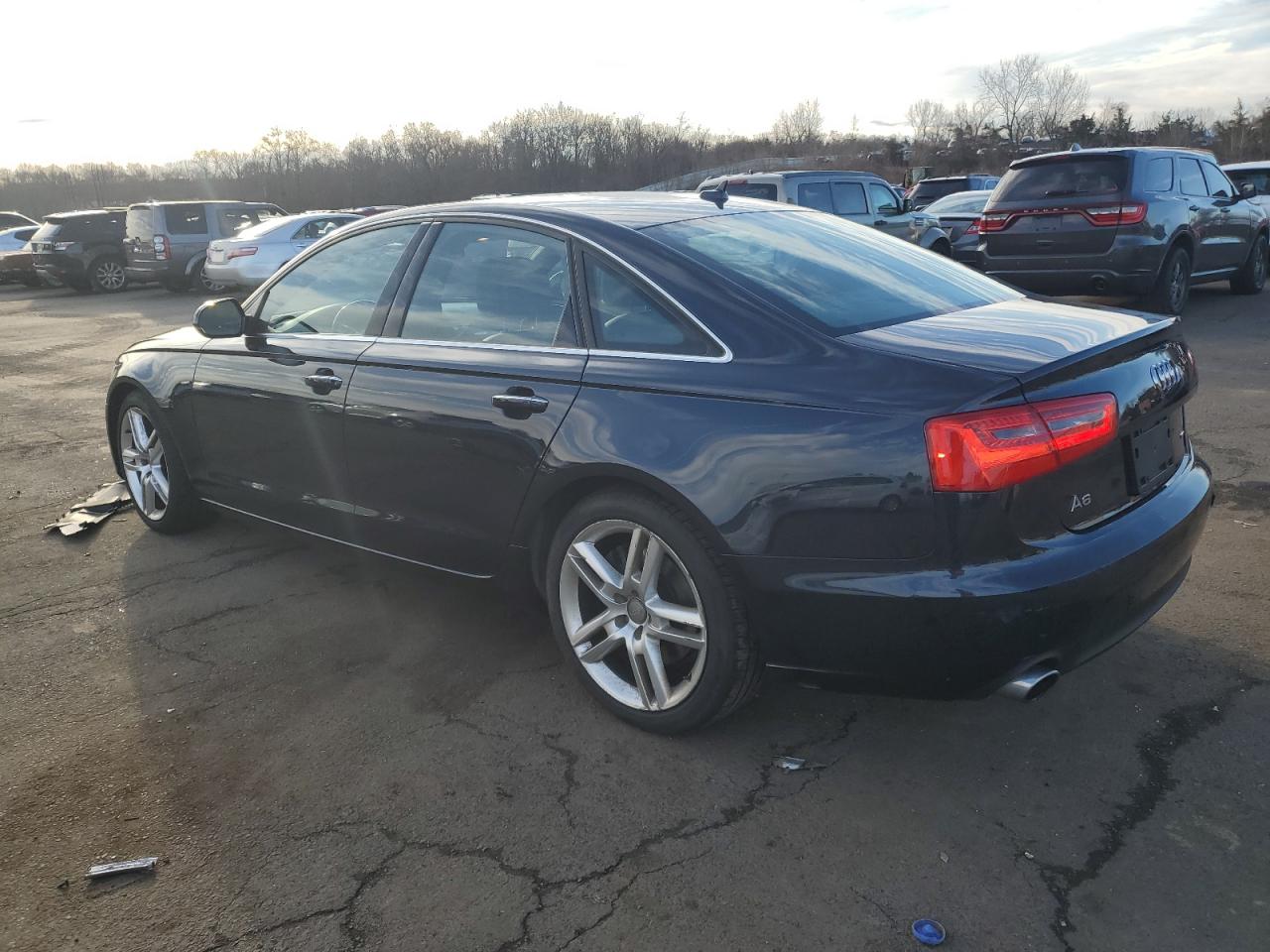 2015 Audi A6 VIN WAUGFAFC4FN045293 Copart auction photo, front end / side damage thumbnail 2