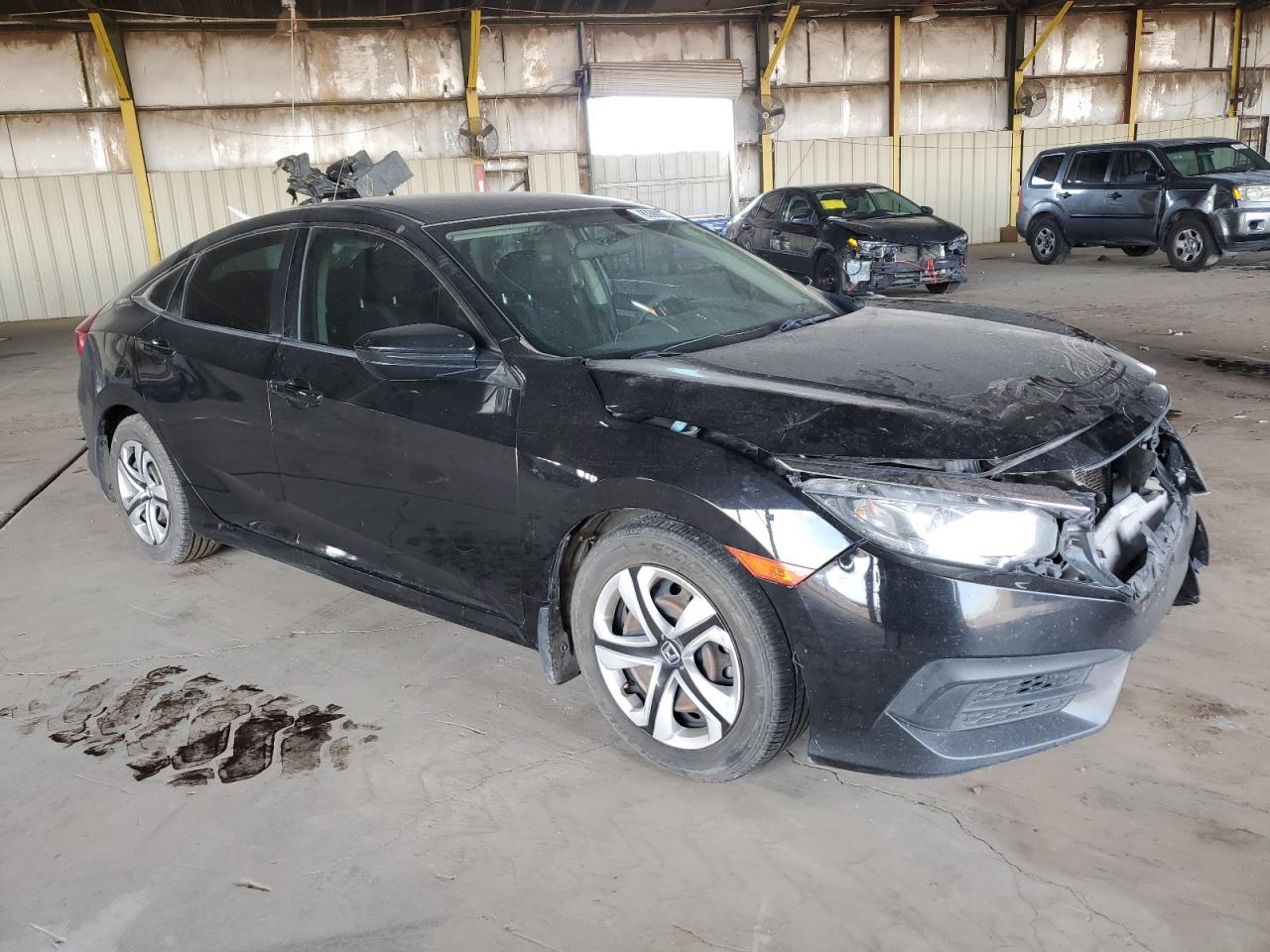 2018 Honda Civic VIN 19XFC2E55JE012638 Copart auction photo, front end damage thumbnail 4