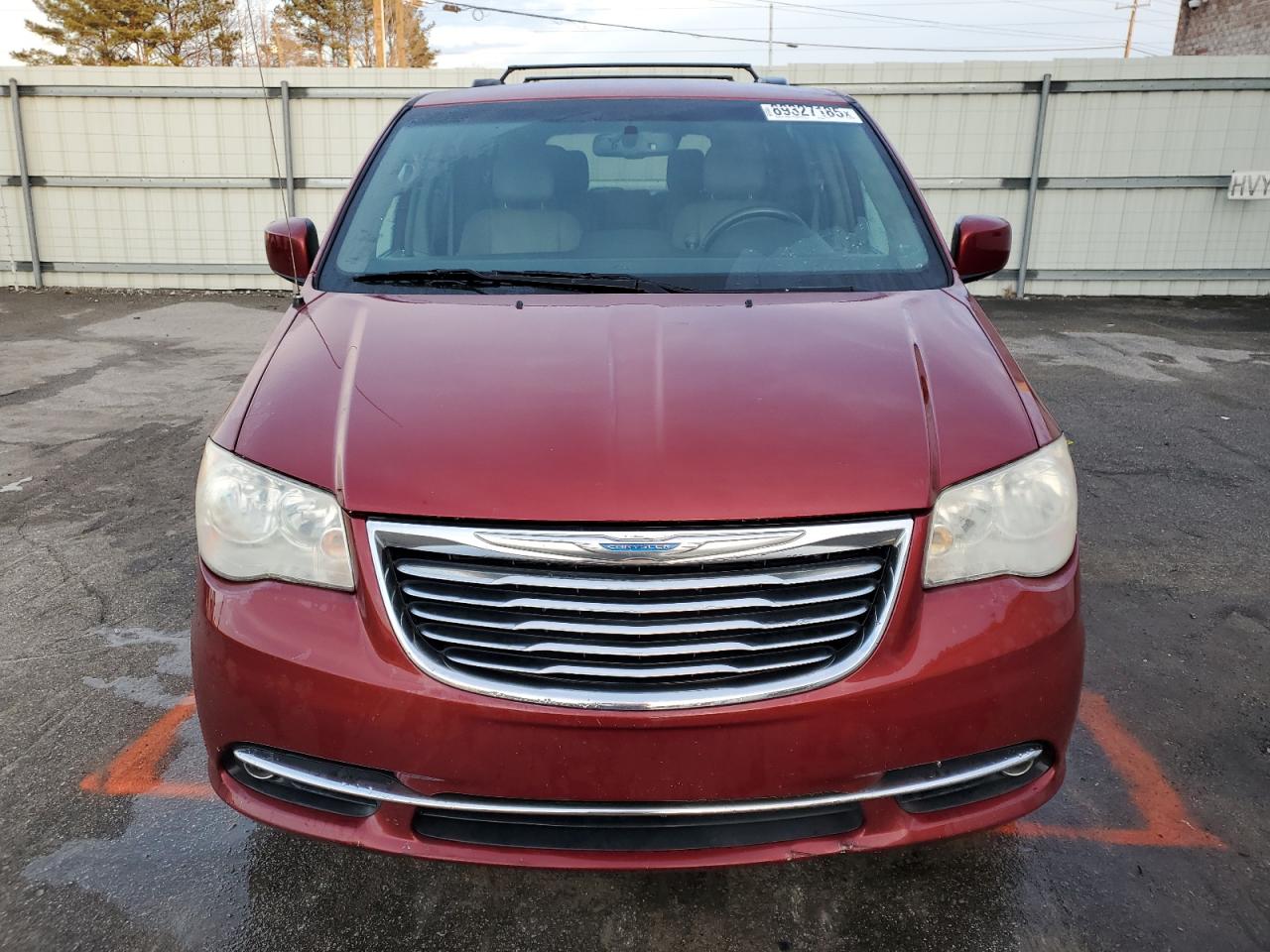 2014 Chrysler Town & Country VIN 2C4RC1BGXER269893 Copart auction photo, rear end / front end damage thumbnail 5