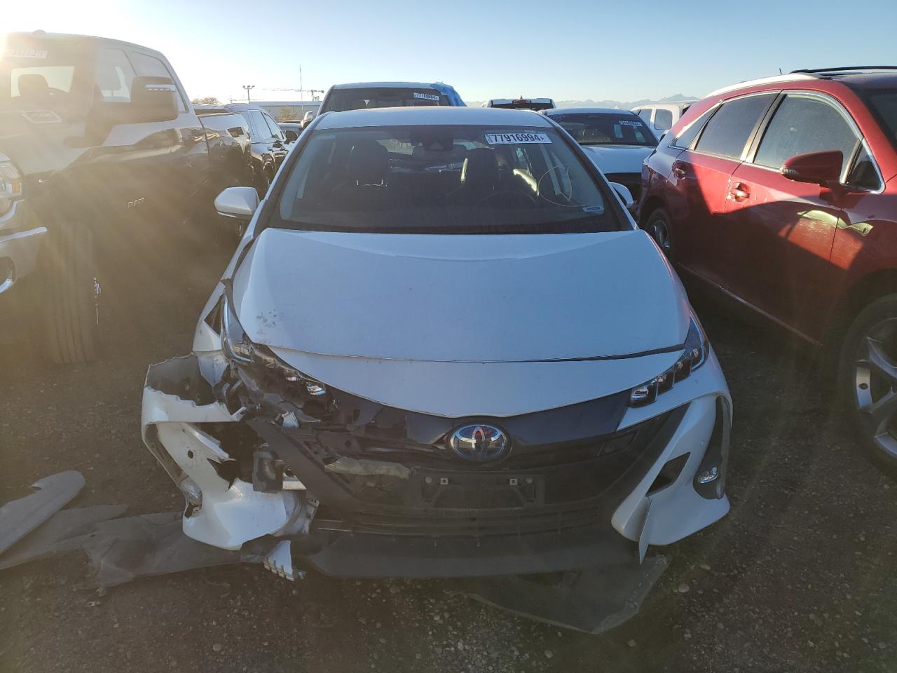 2021 Toyota Prius VIN JTDKAMFP9M3171741 Copart auction photo, all over / rear end damage thumbnail 5