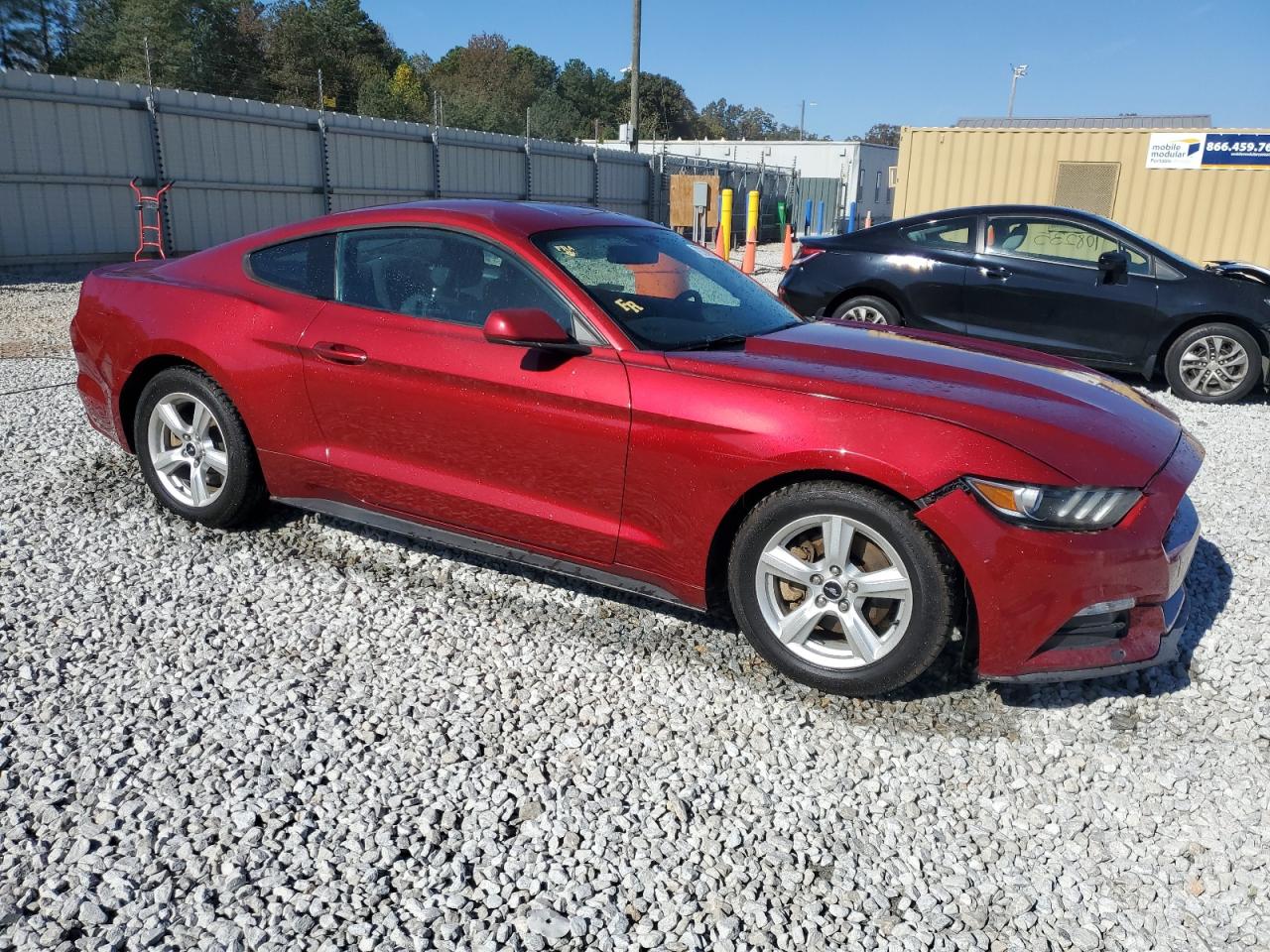 2017 Ford Mustang VIN 1FA6P8AM2H5328515 Copart auction photo, side / front end damage thumbnail 4