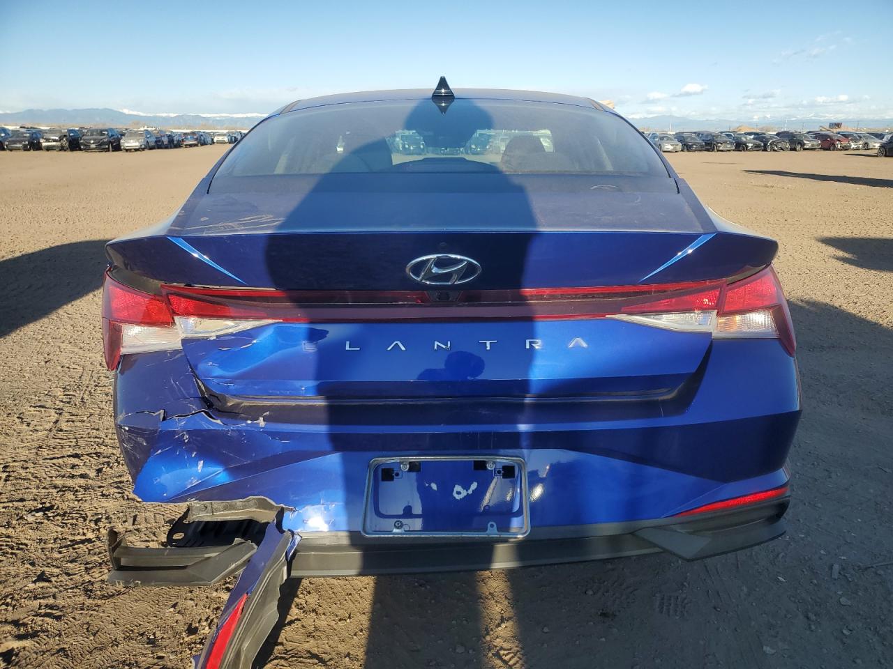2021 Hyundai Elantra VIN KMHLM4AG1MU158099 Copart auction photo, rear end damage thumbnail 6