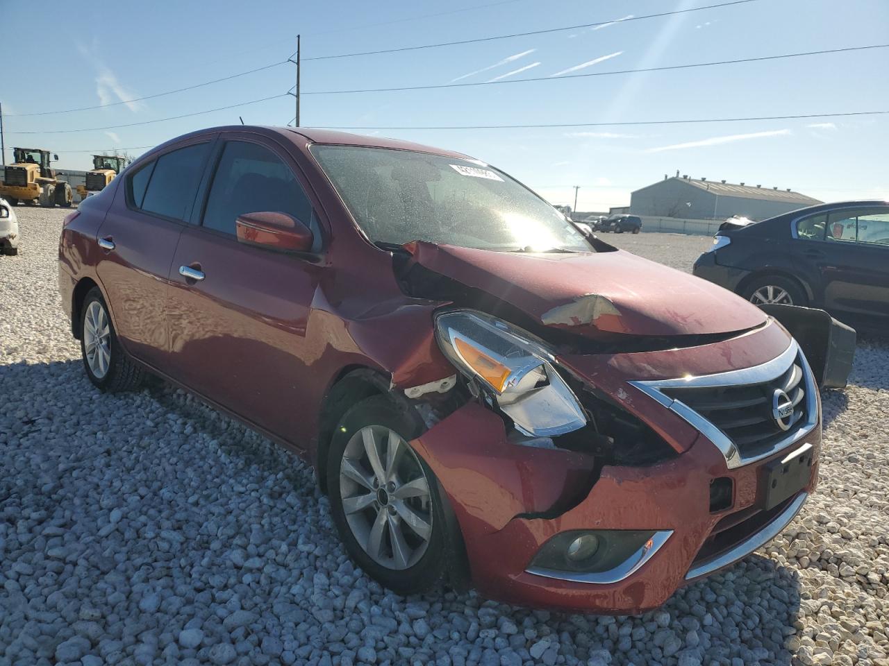 2017 Nissan Versa VIN 3N1CN7AP8HL876593 Copart auction photo, front end / minor dent/scratches damage thumbnail 4