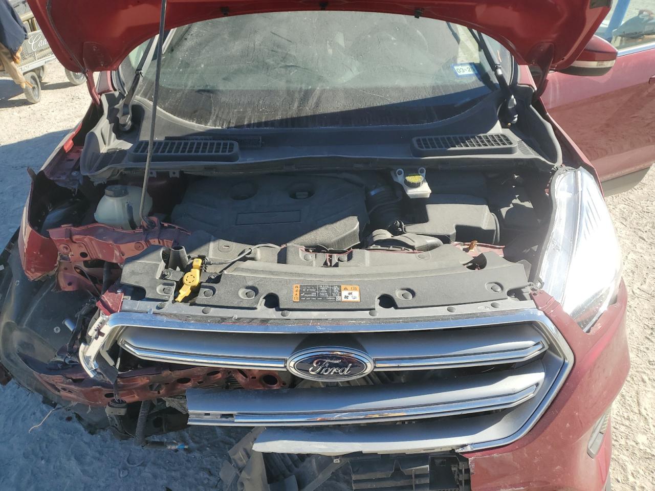 2017 Ford Escape VIN 1FMCU0J95HUC49277 Copart auction photo, front end damage thumbnail 13
