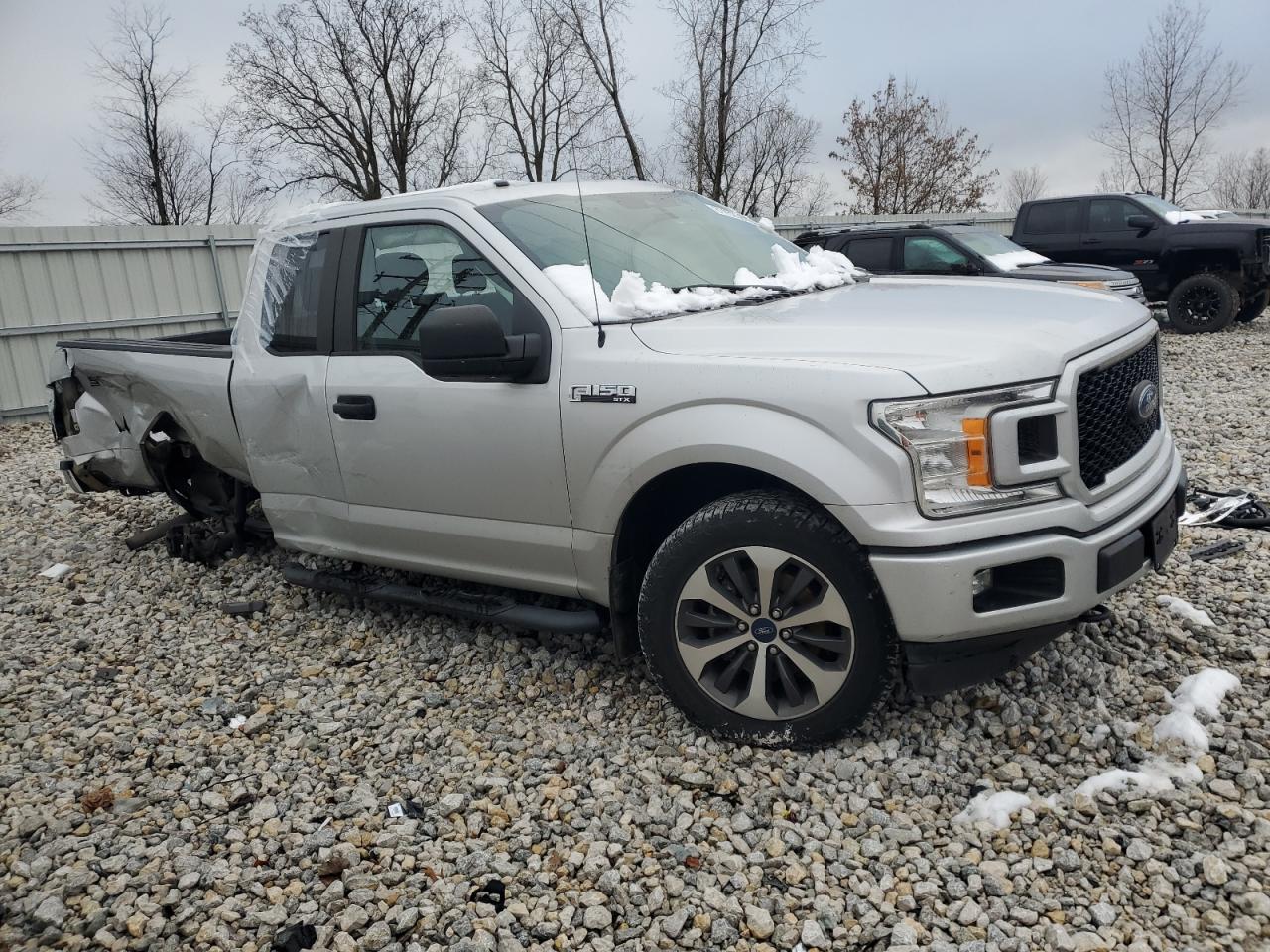 2019 Ford F-150 VIN 1FTEX1EP3KKF23792 Copart auction photo, all over damage thumbnail 4