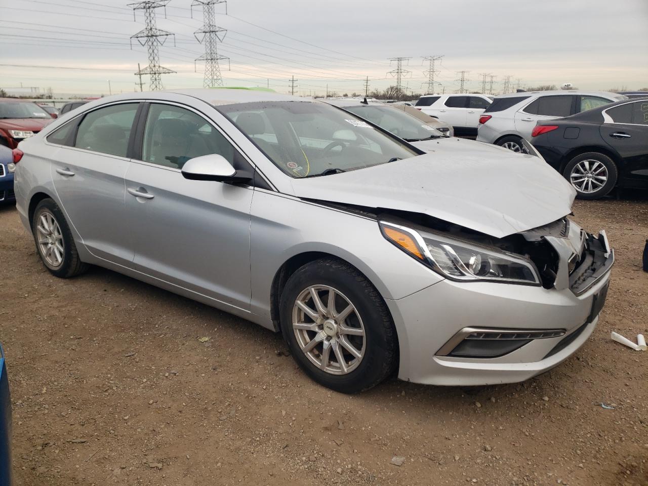 2015 Hyundai Sonata VIN 5NPE24AF3FH131784 Copart auction photo, front end damage thumbnail 4