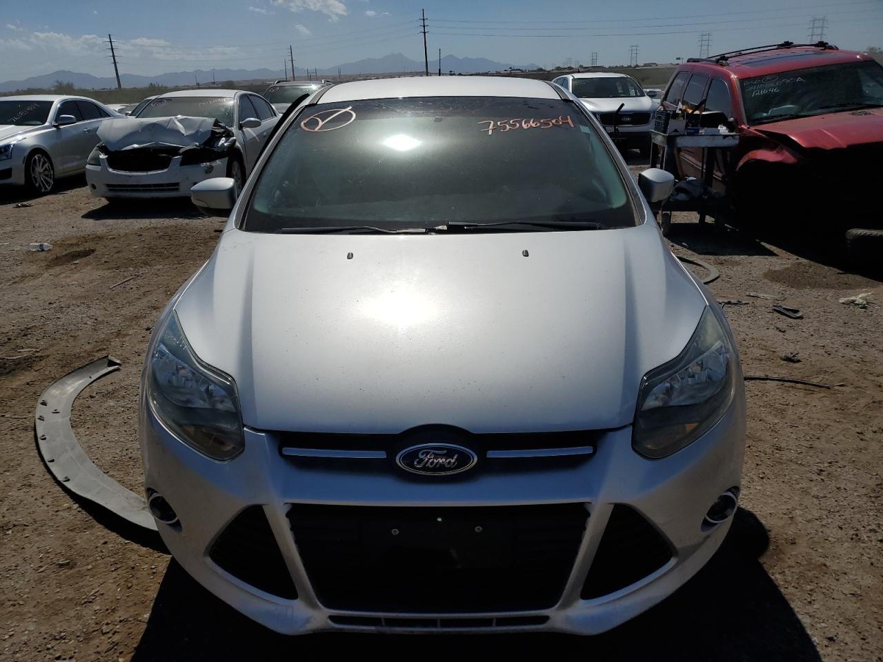 2014 Ford Focus VIN 1FADP3N22EL162488 Copart auction photo, side damage thumbnail 5