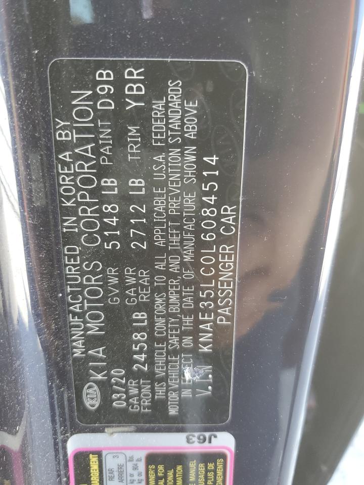 2020 KIA Stinger VIN KNAE35LC0L6084514 Copart auction photo, all over damage thumbnail 13
