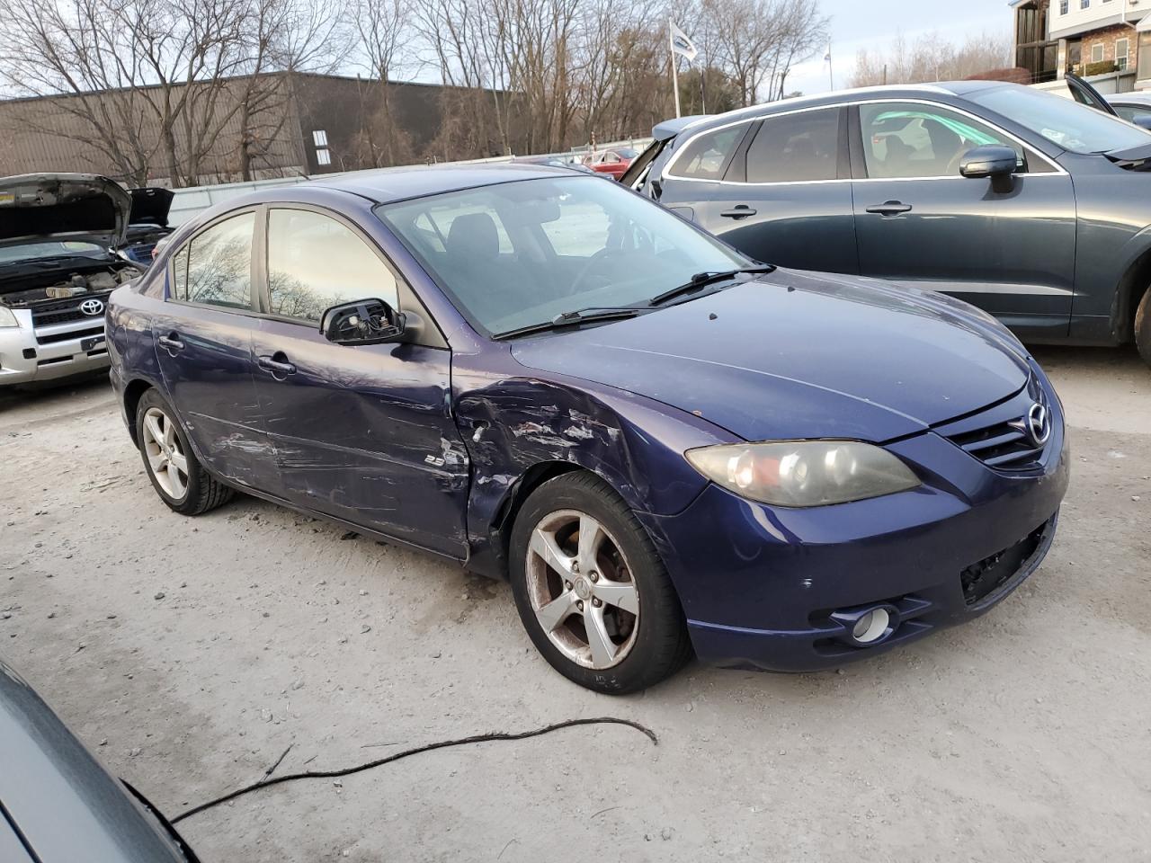 2005 Mazda 3 VIN JM1BK323451250404 Copart auction photo, side damage thumbnail 4