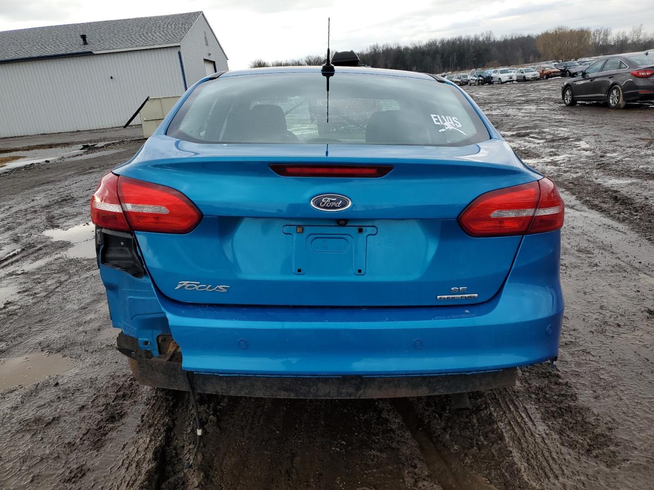 2016 Ford Focus VIN 1FADP3F26GL390933 Copart auction photo, front end / rear end damage thumbnail 6