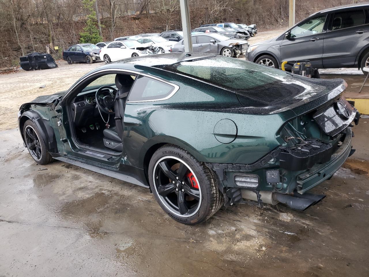 2019 Ford Mustang VIN 1FA6P8K04K5502488 Copart auction photo, side damage thumbnail 2