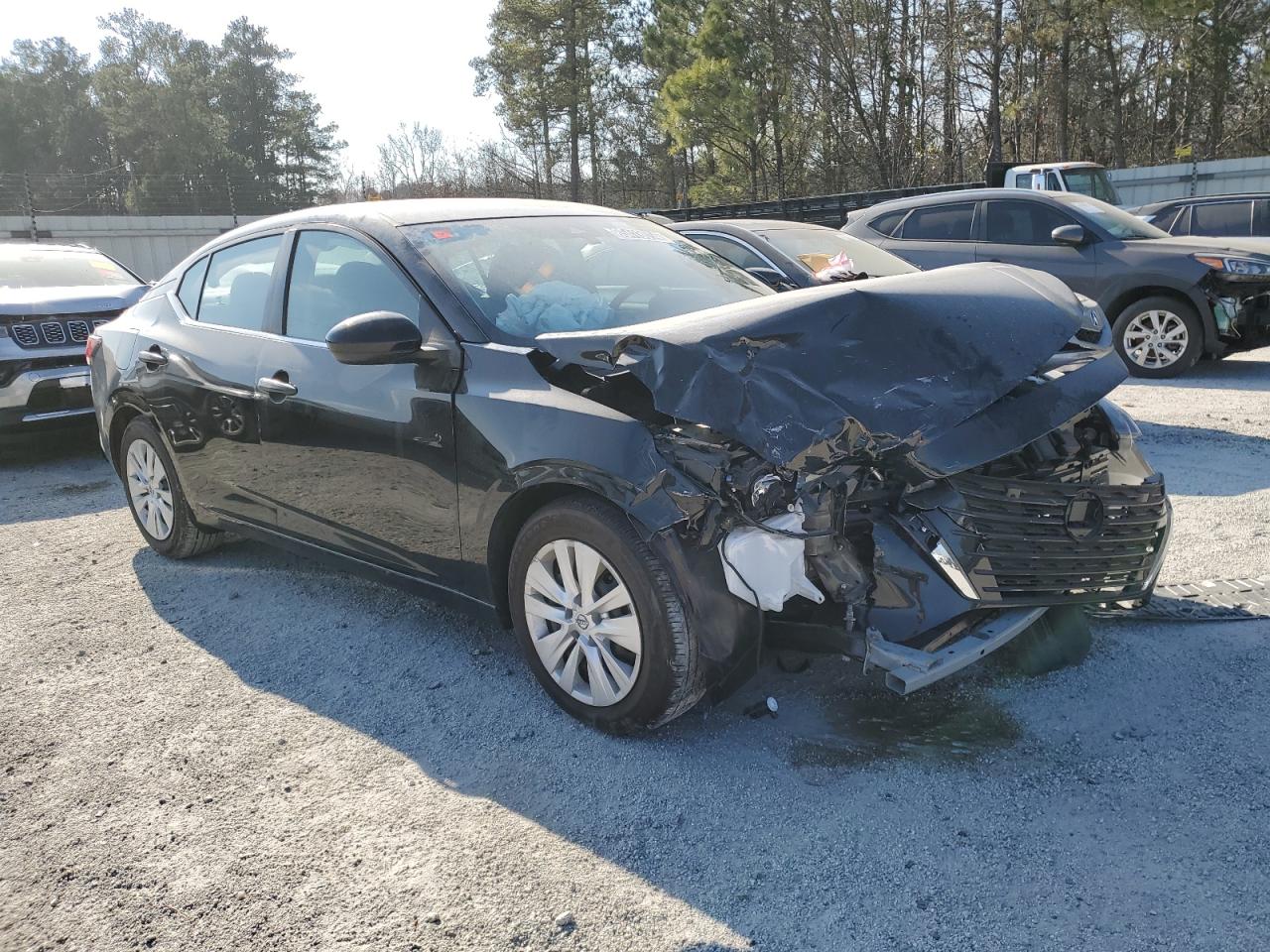 2024 Nissan Sentra VIN 3N1AB8BV6RY368890 Copart auction photo, front end / side damage thumbnail 4