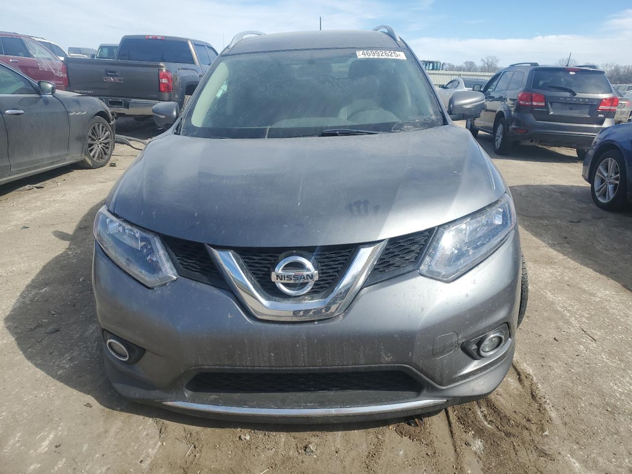 2014 Nissan Rogue VIN 5N1AT2MT3EC819534 Copart auction photo, front end / undercarriage damage thumbnail 5