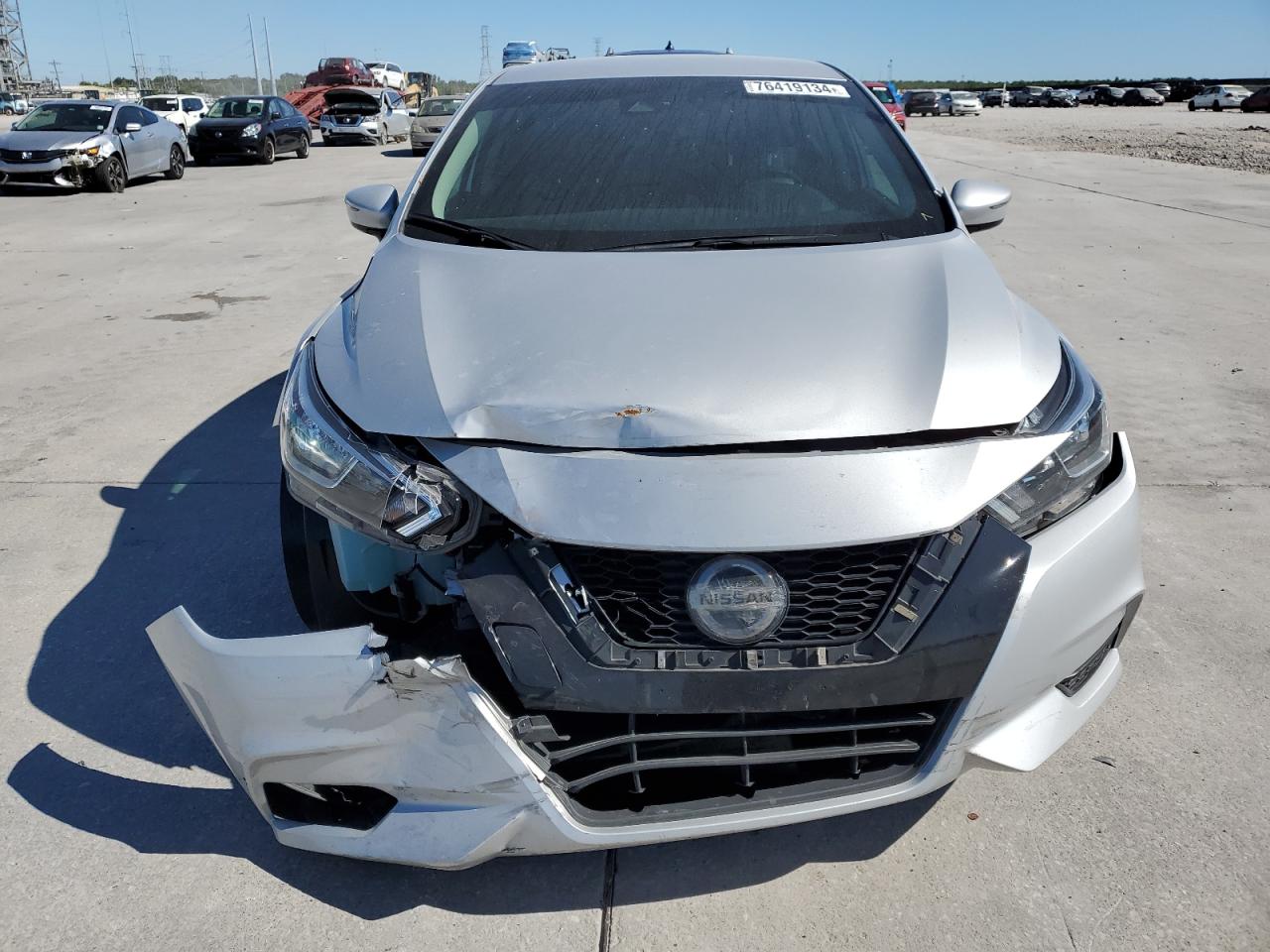 2021 Nissan Versa VIN 3N1CN8EV4ML862053 Copart auction photo, front end damage thumbnail 5