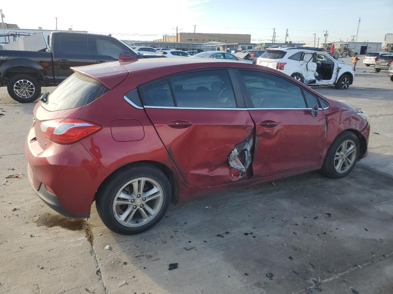 2017 Chevrolet Cruze VIN 3G1BE6SM4HS531924 Copart auction photo, side damage thumbnail 3
