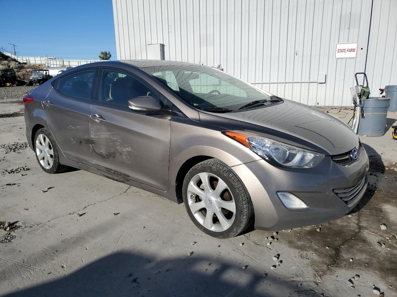 2012 Hyundai Elantra VIN 5NPDH4AE6CH100090 Copart auction photo, side damage thumbnail 4