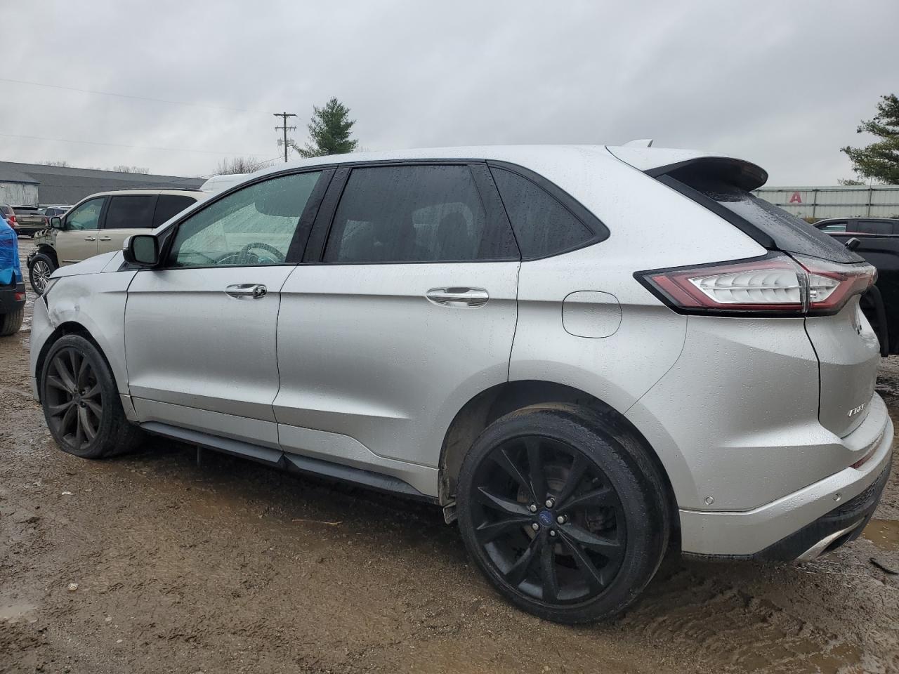 2015 Ford Edge VIN 2FMTK4AP4FBB38122 Copart auction photo, front end / side damage thumbnail 2