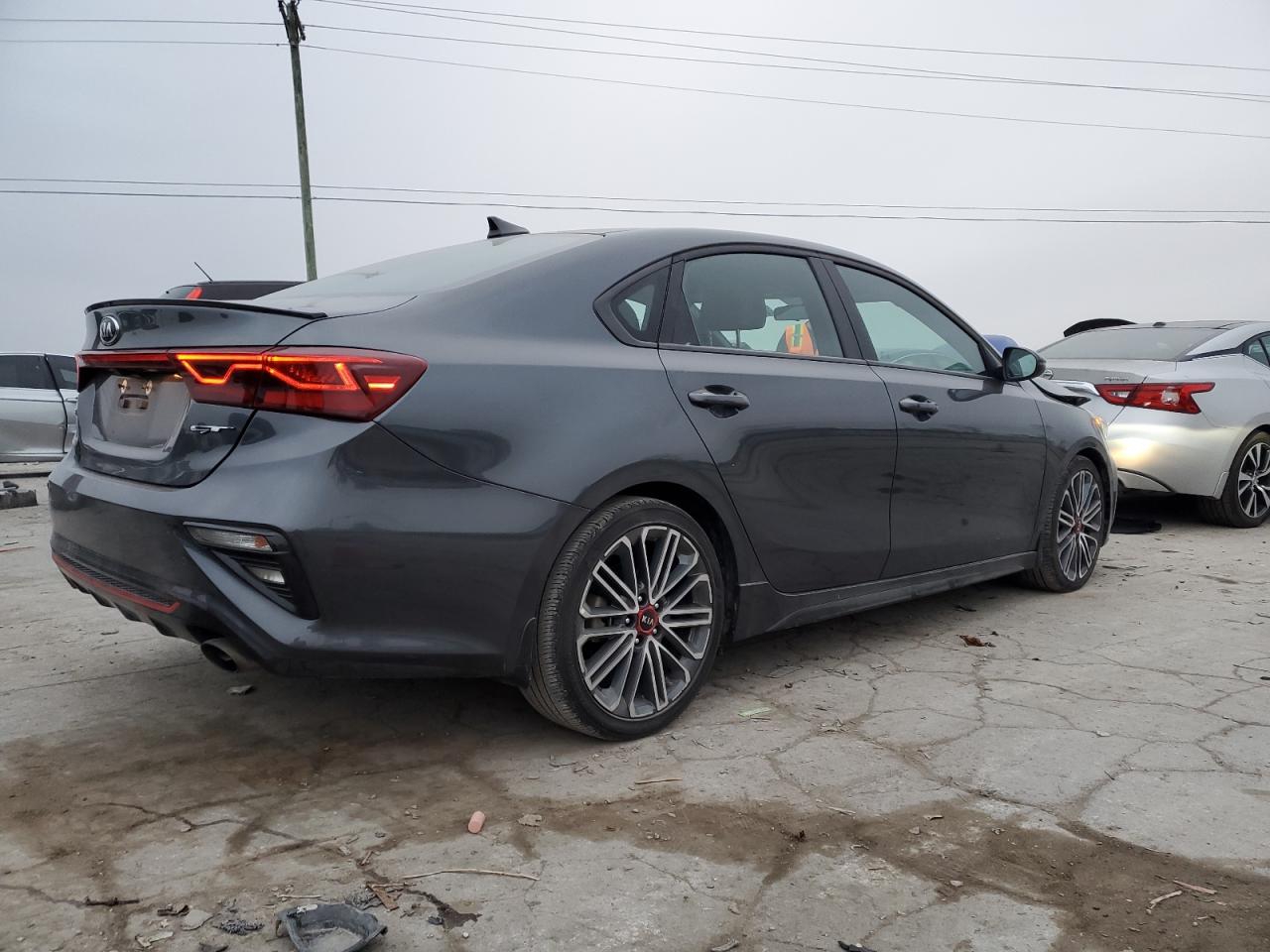 2021 KIA Forte VIN 3KPF44AC0ME409658 Copart auction photo, all over damage thumbnail 3