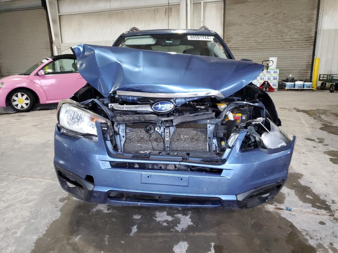 2017 Subaru Forester VIN JF2SJALCXHH503387 Copart auction photo, front end / mechanical damage thumbnail 5