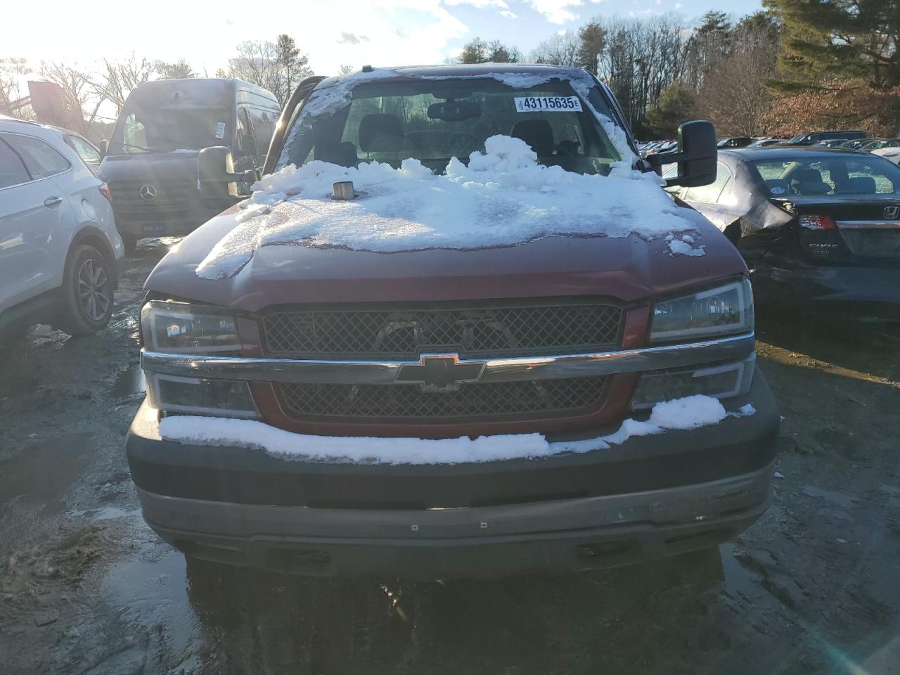 2004 Chevrolet Silverado VIN 1GCHK24234E244898 Copart auction photo, side damage thumbnail 5
