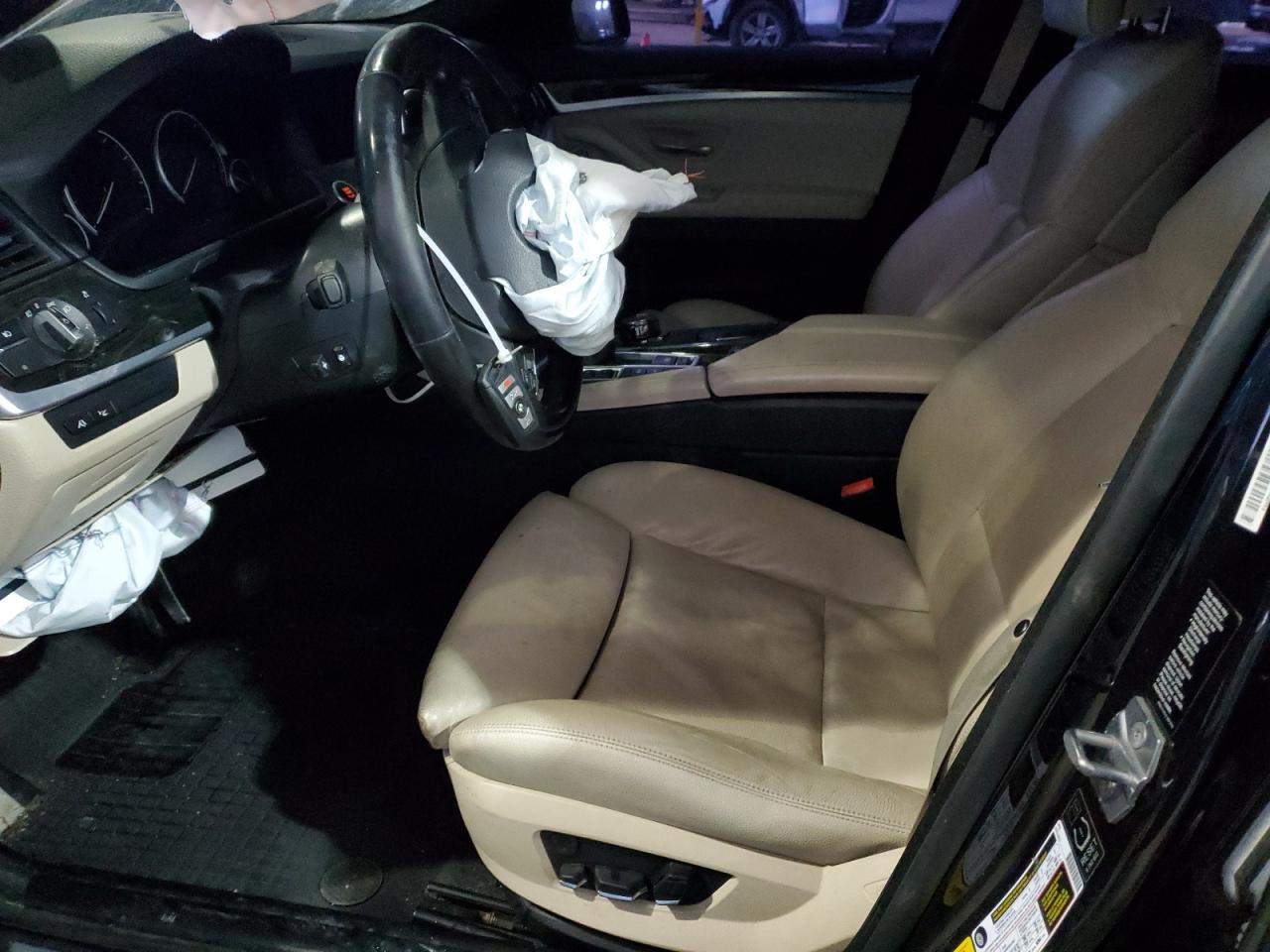 2013 BMW 5er VIN WBAFU9C55DDY71398 Copart auction photo, front end / mechanical damage thumbnail 7