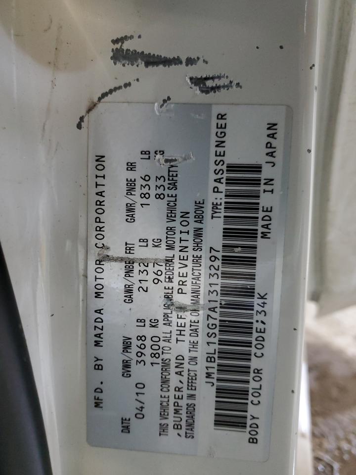 2010 Mazda 3 VIN JM1BL1SG7A1313297 Copart auction photo, front end damage thumbnail 14