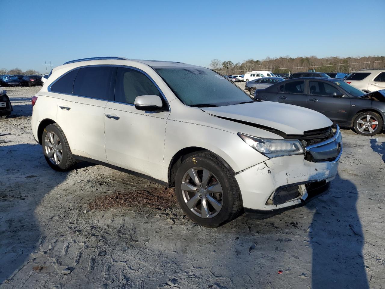 2015 Acura MDX VIN 5FRYD3H82FB008516 Copart auction photo, front end damage thumbnail 4