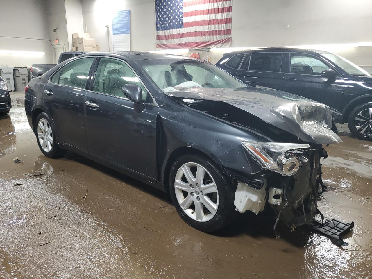 2008 Lexus ES VIN JTHBJ46G282193199 Copart auction photo, front end / side damage thumbnail 4
