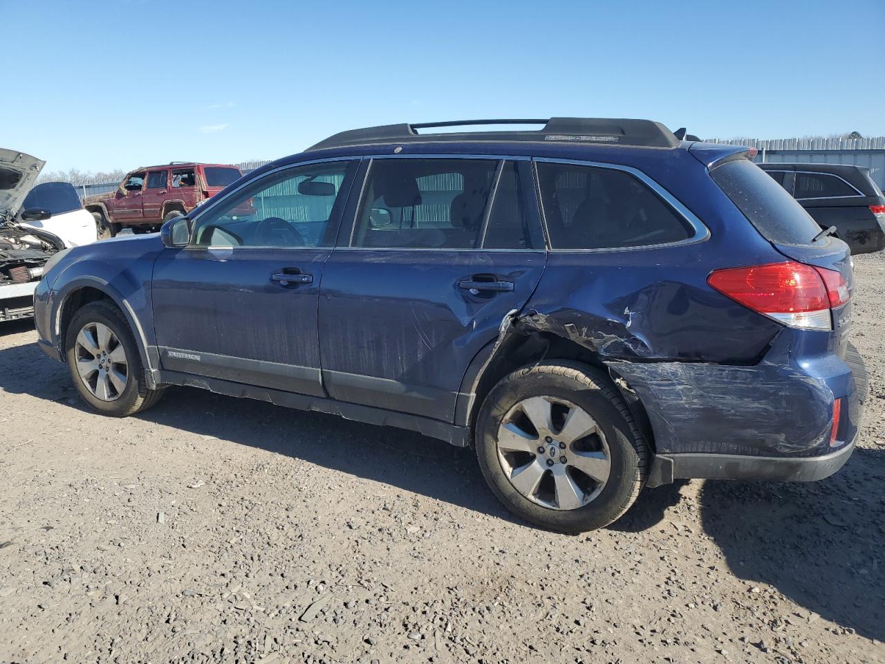 2011 Subaru Outback VIN 4S4BRDKC5B2436004 Copart auction photo, side / rear end damage thumbnail 2