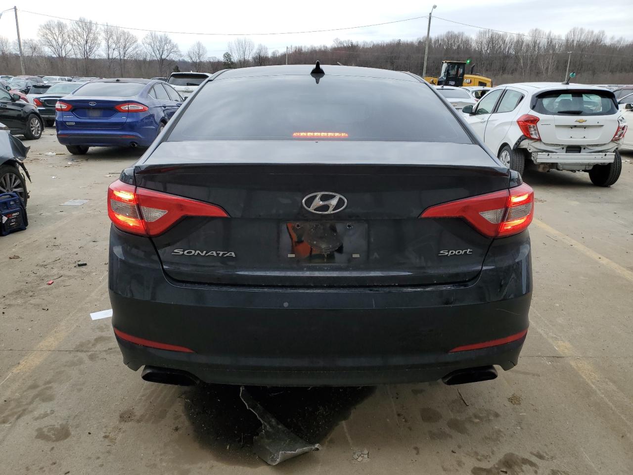 2015 Hyundai Sonata VIN 5NPE34AF4FH123447 Copart auction photo, vandalism / all over damage thumbnail 6