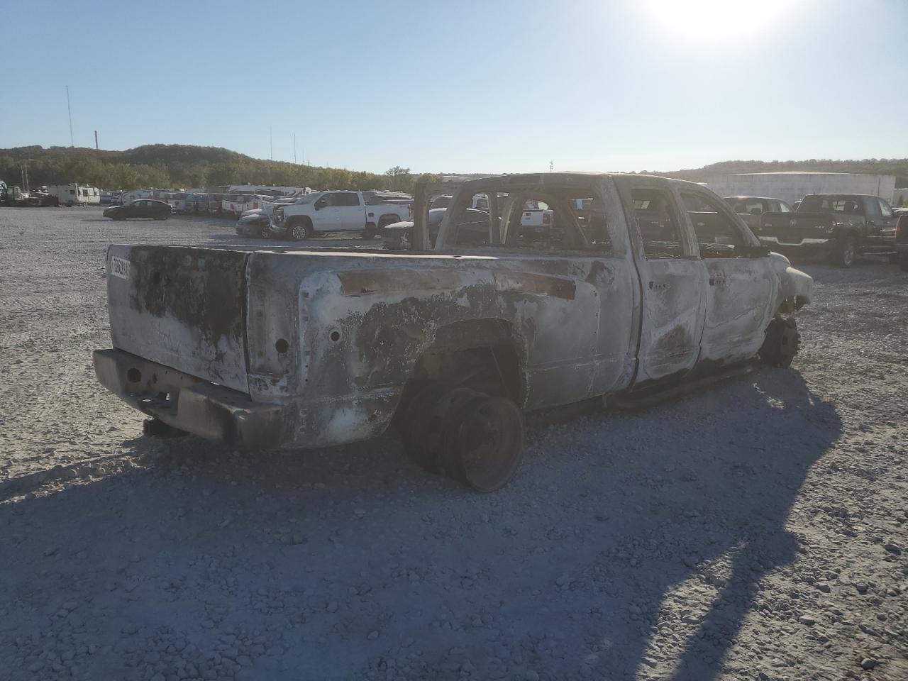 2005 Dodge RAM VIN 3D7MR48C55G819222 Copart auction photo, burn damage thumbnail 3