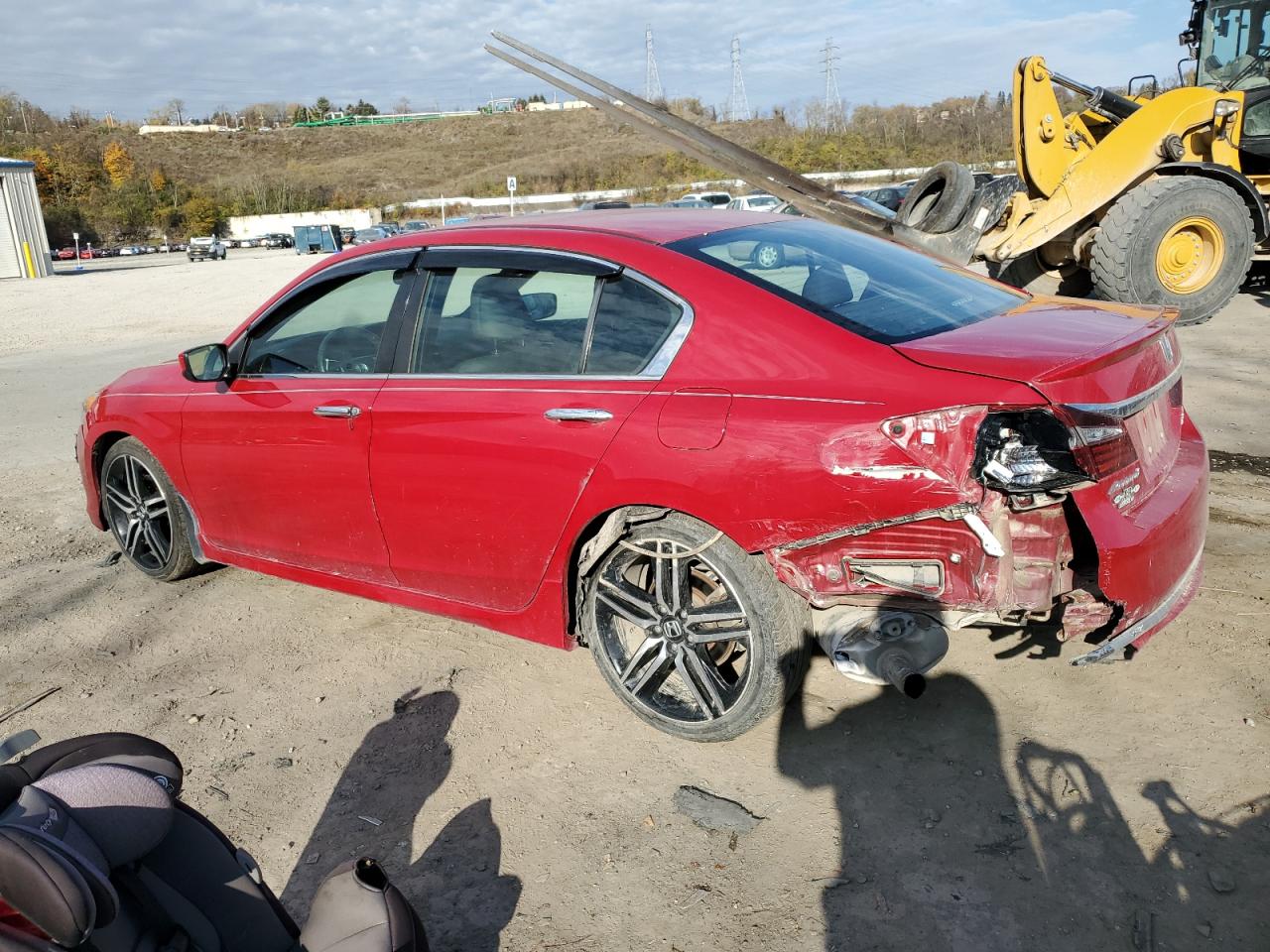 2017 Honda Accord VIN 1HGCR2F13HA059792 Copart auction photo, rear end damage thumbnail 2