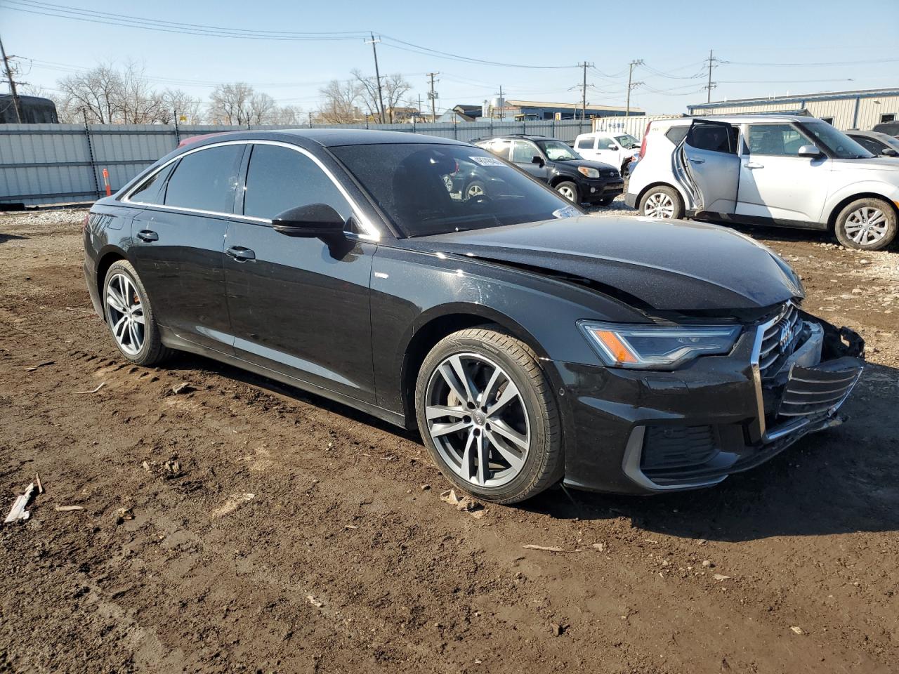 2019 Audi A6 VIN WAUL2AF24KN072635 Copart auction photo, side / front end damage thumbnail 4