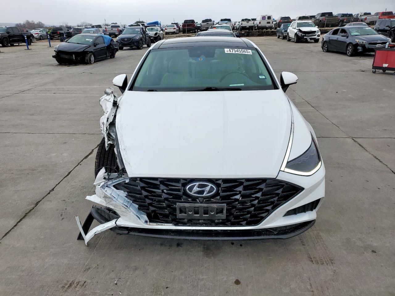 2021 Hyundai Sonata VIN 5NPEH4J23MH117392 Copart auction photo, front end damage thumbnail 5