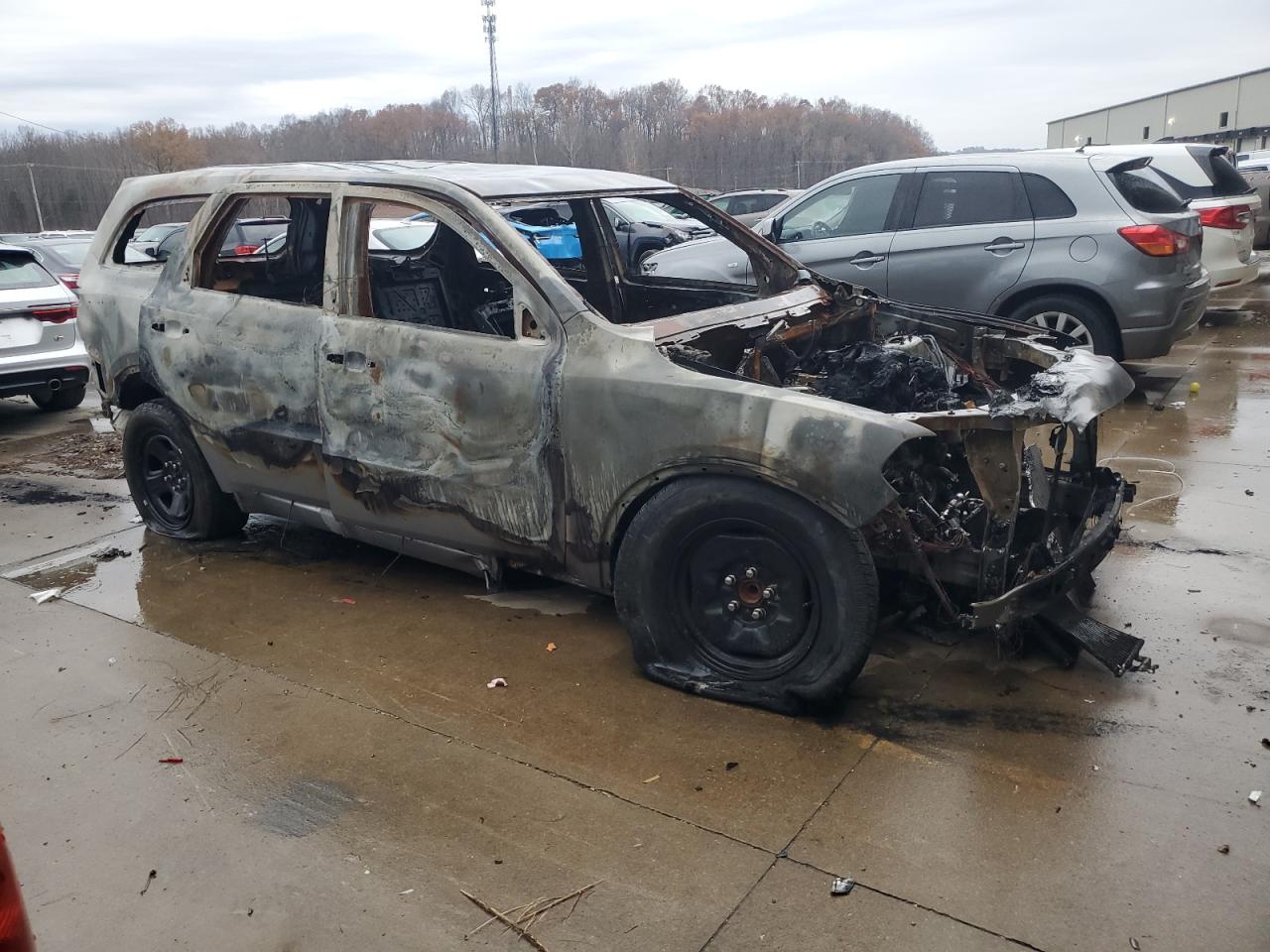 2021 Dodge Durango VIN 1C4RDHDG3MC836522 Copart auction photo, burn - engine / burn - interior damage thumbnail 4