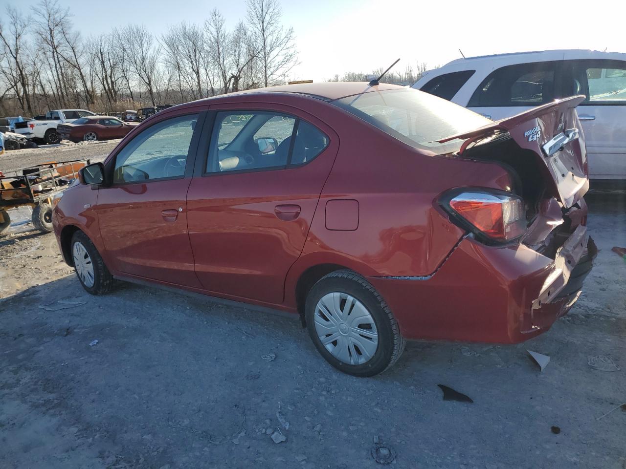 2022 Mitsubishi Mirage VIN ML32FUFJ7NHF02811 Copart auction photo, rear end damage thumbnail 2