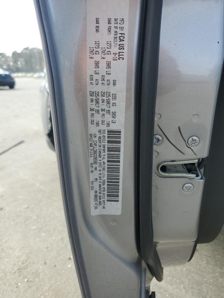2019 Jeep Grand Cherokee VIN 1C4PJLCB6KD285583 Copart auction photo, front end / side damage thumbnail 13
