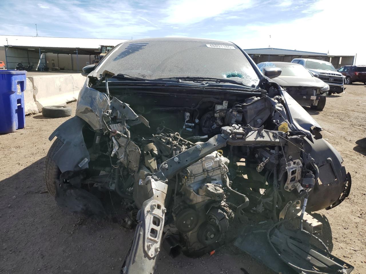 2015 Chrysler 200 VIN 1C3CCCAB3FN562173 Copart auction photo, front end / side damage thumbnail 5