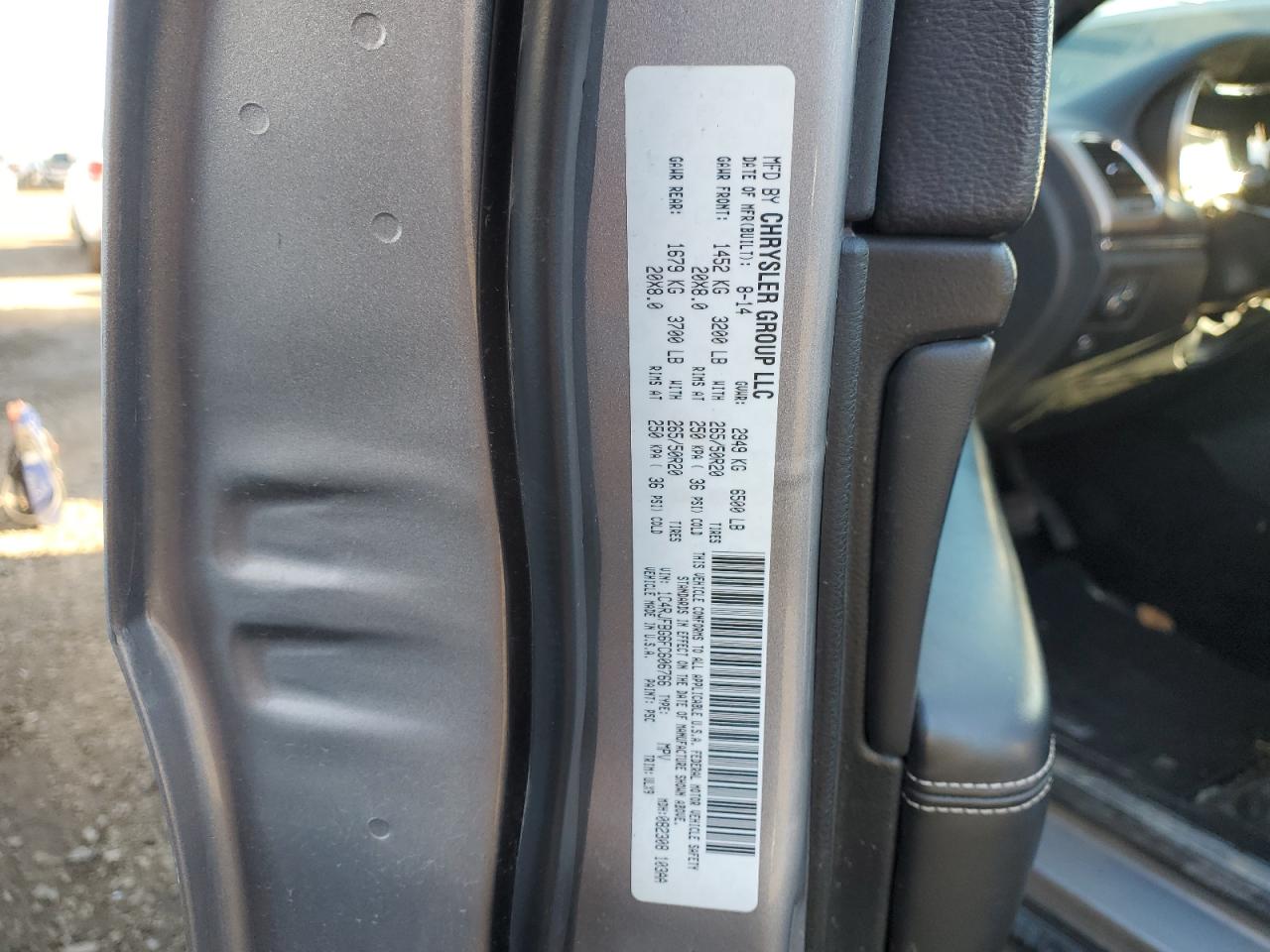 2015 Jeep Grand Cherokee VIN 1C4RJFBG6FC606766 Copart auction photo, minor dent/scratches / undercarriage damage thumbnail 12