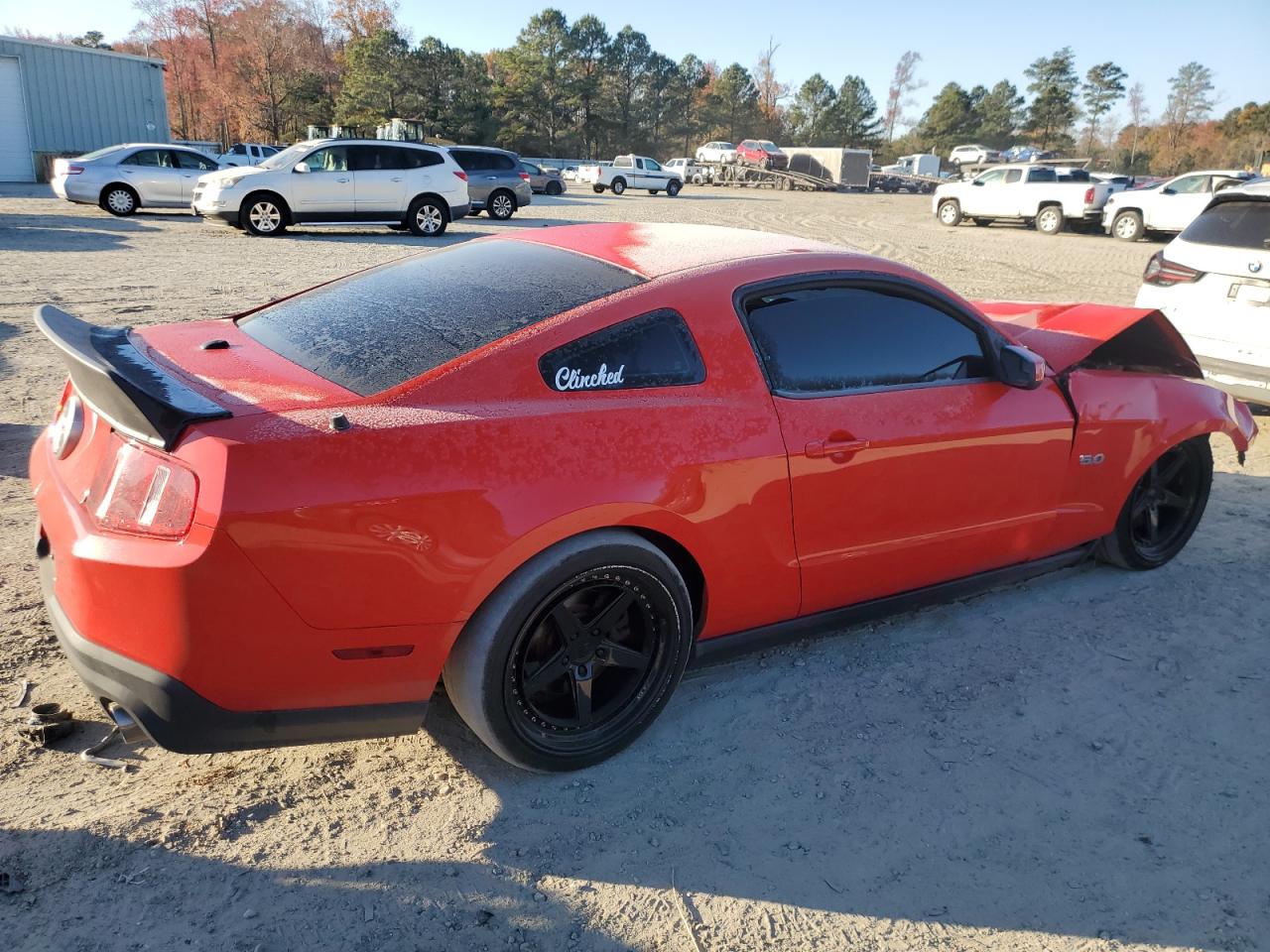 2011 Ford Mustang VIN 1ZVBP8CF2B5122137 Copart auction photo, front end / minor dent/scratches damage thumbnail 3