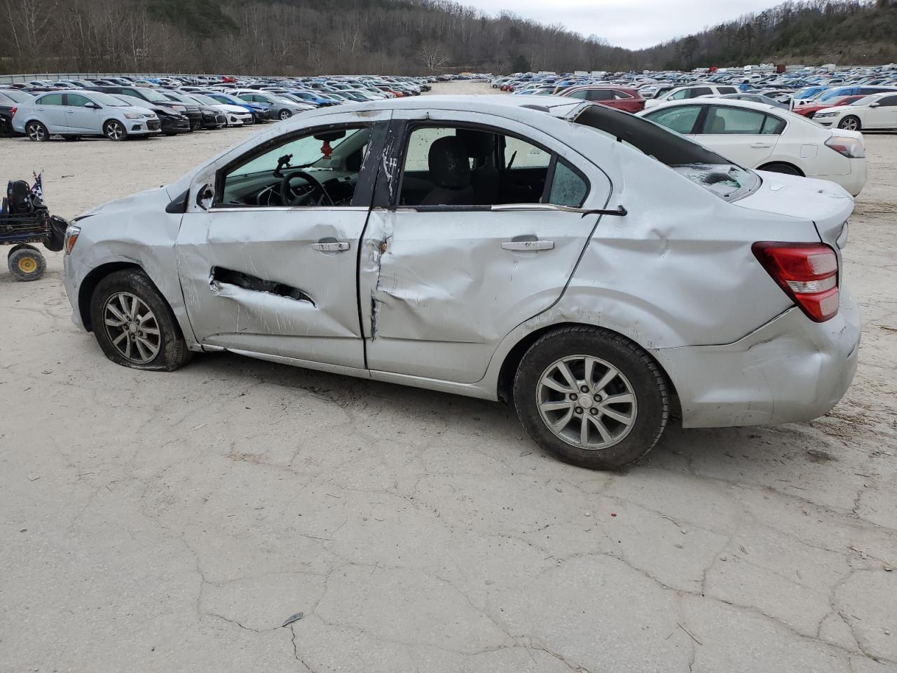 2020 Chevrolet Sonic VIN 1G1JD5SB6L4116166 Copart auction photo, all over damage thumbnail 2